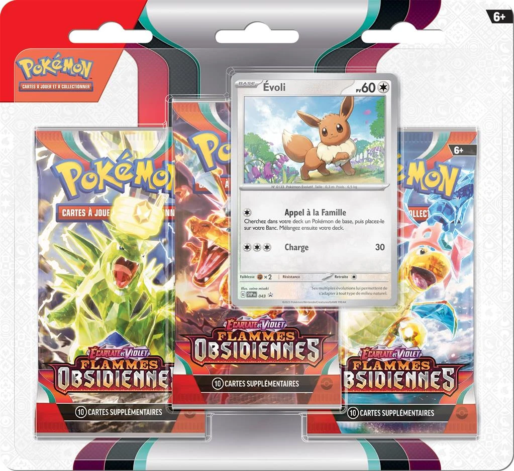 POKEMON Pokémon EV03 : Pack 3 Boosters Evoli 1 POKEMON Pokémon EV03 : Pack 3 Boosters Evoli