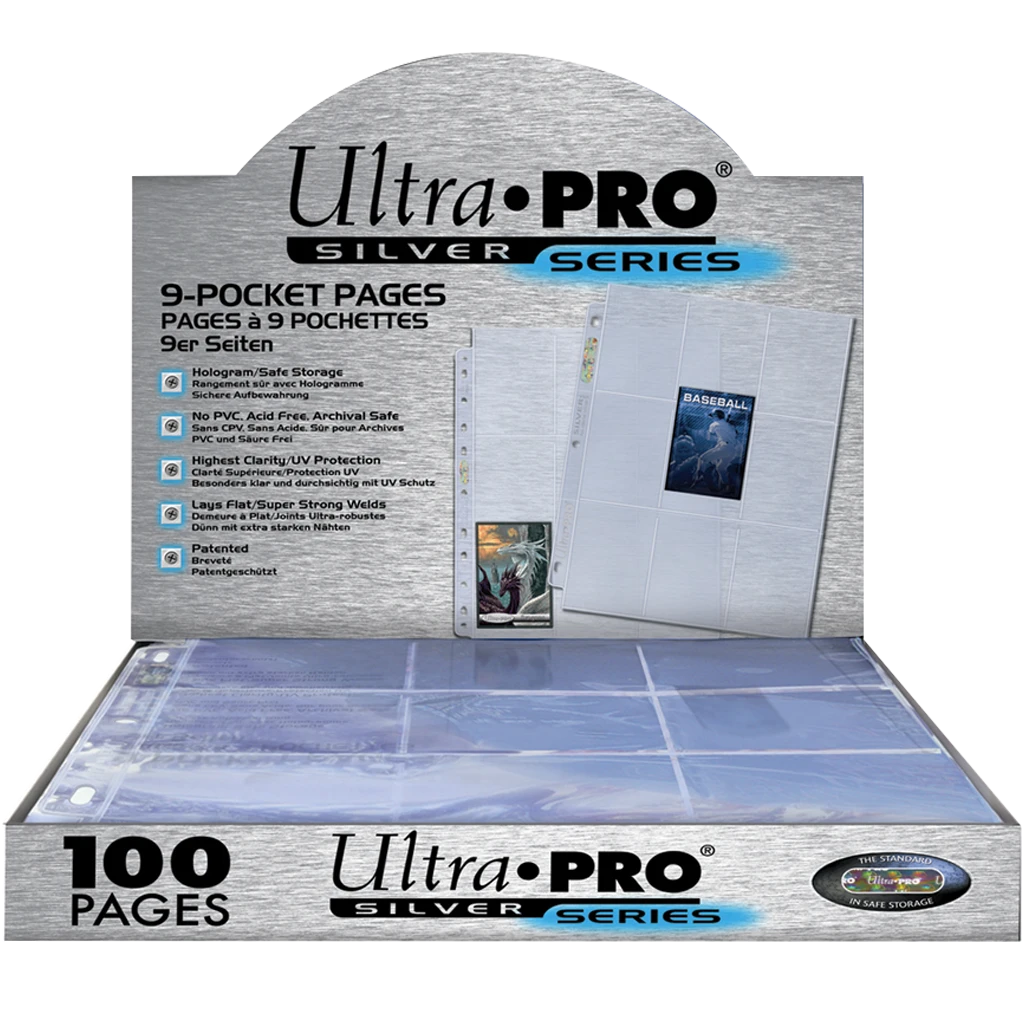 Ultra PRO : 100 Feuilles De Classeur Silver 1 Ultra PRO : 100 Feuilles De Classeur Silver