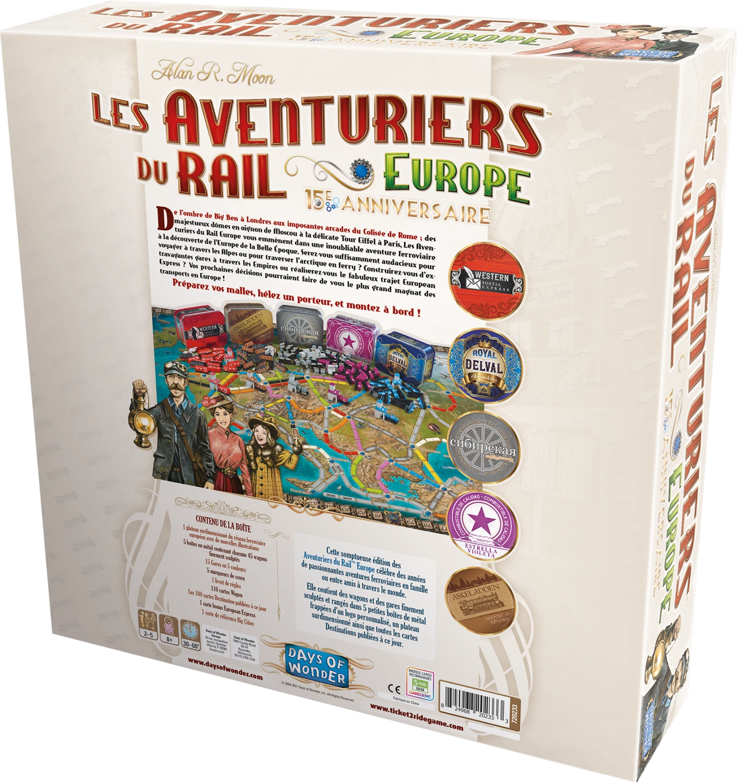 Les Aventuriers Du Rail Europe : 15e Anniversaire (FRAIS DE PORT INCLUS) 2 Les Aventuriers Du Rail Europe : 15e Anniversaire (FRAIS DE PORT INCLUS) – Image 2