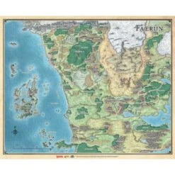 D&D 5 : Faerûn - Carte Du Continent