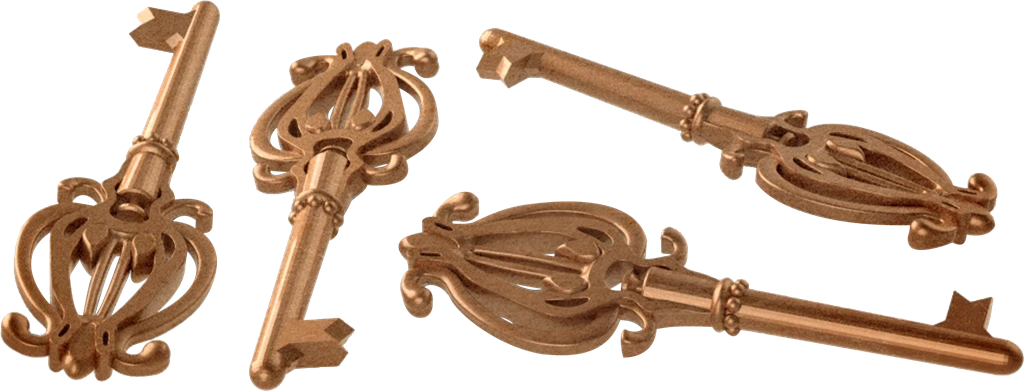 Etherfields: Set De 4 Clés En Métal (Extension) 1 Etherfields: Set De 4 Clés En Métal (Extension)