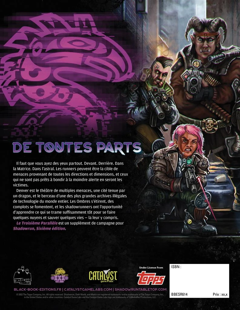 Shadowrun SR6 : Le Troisième Parallèle (frais De Port Offert) 2 Shadowrun SR6 : Le Troisième Parallèle (frais De Port Offert) – Image 2