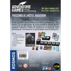Iello ADVENTURE GAMES : Frissons à L'Hôtel Abaddon -Jeu De Cartes Boutique adventure games frissons a l hotel abaddon1