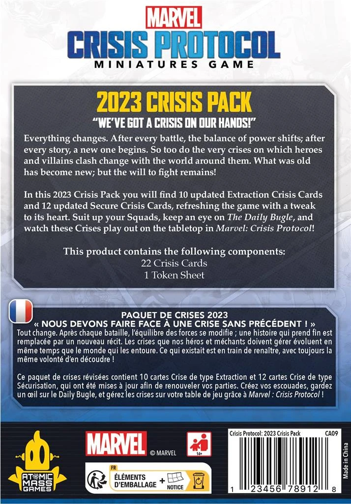 Atomic Mass Games Marvel Crisis Protocol: Paquet De Crises 2023 ML 2 Atomic Mass Games Marvel Crisis Protocol: Paquet De Crises 2023 ML – Image 2
