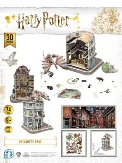 3D Model Kit H. Potter : La Banque De Gringotts™ -Jeu De Cartes Boutique hpp51070 dos 20211004